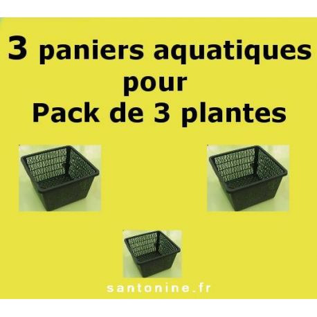 Paniers pour Pack de 3 plantes